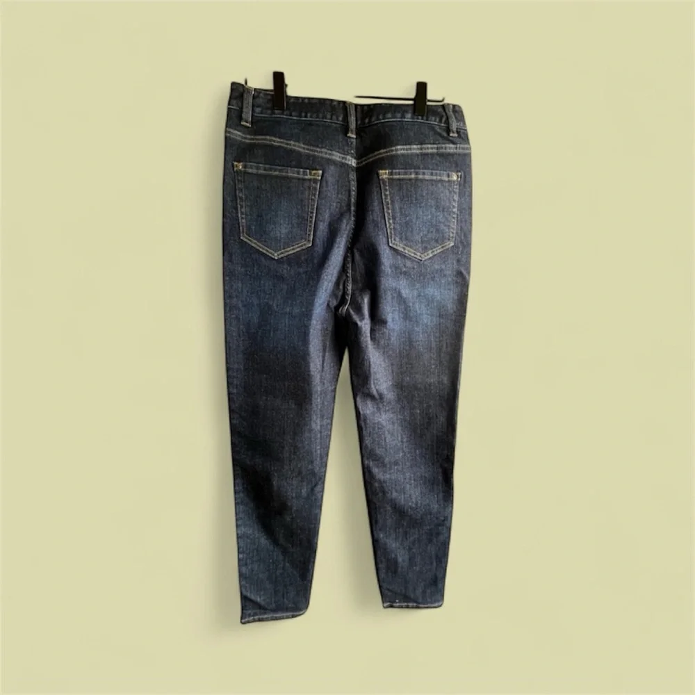 Sene Custom Women's Dark Wash Denim High Rise Slim Fit Jeans Casual Style 30